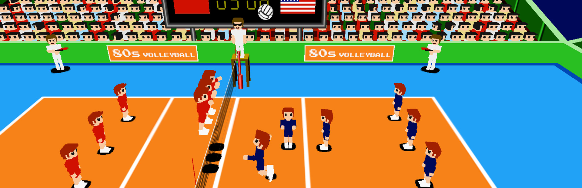 80s Volleyball cover art