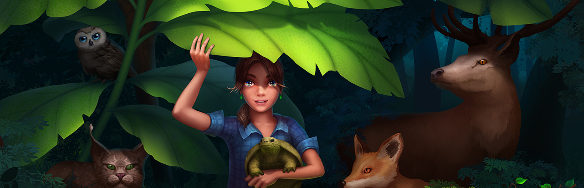 Adventure mosaics. Forest spirits cover art