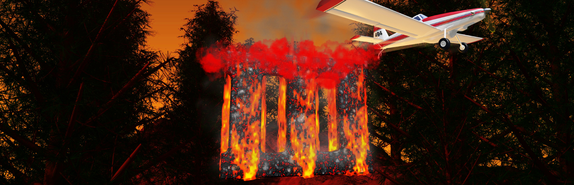 Air Attack 3.0, Aerial Firefighting Game cover art