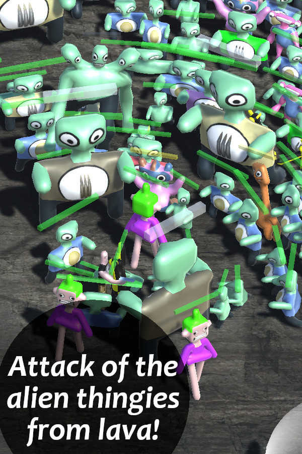 Attack of the alien thingies from lava!