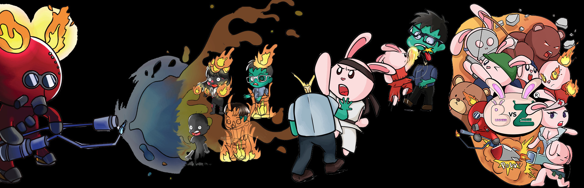 Bunnies Vs Zombies cover art