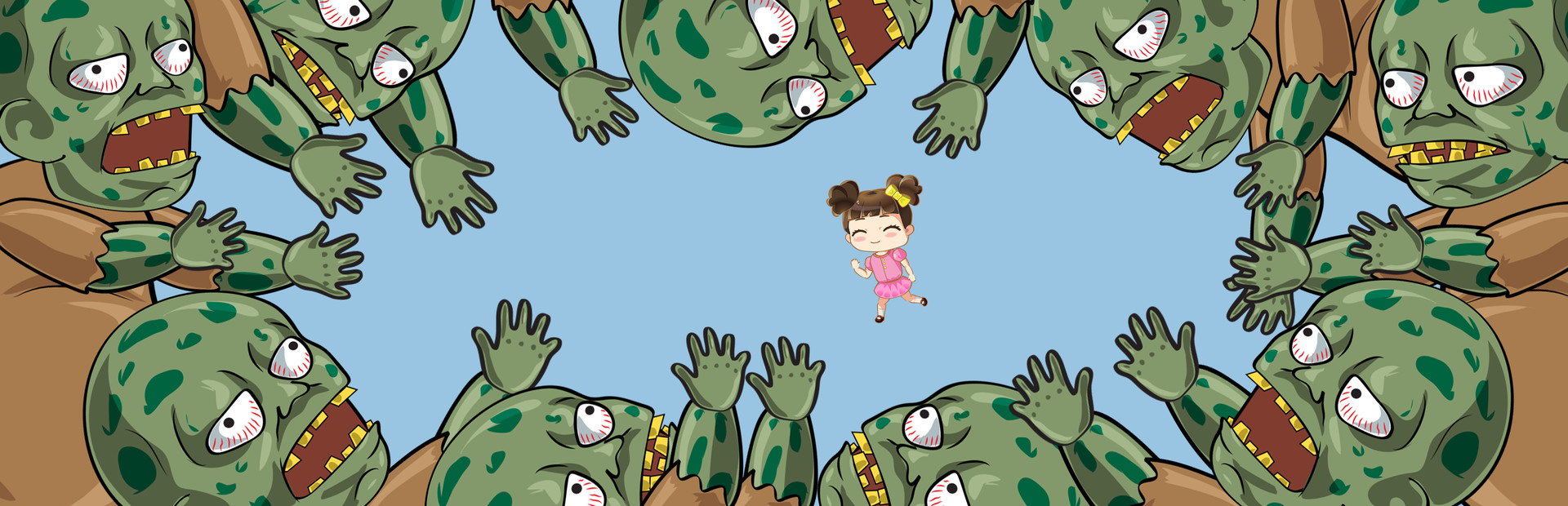 Chibi Girl vs. Evil Zombie Dead cover art