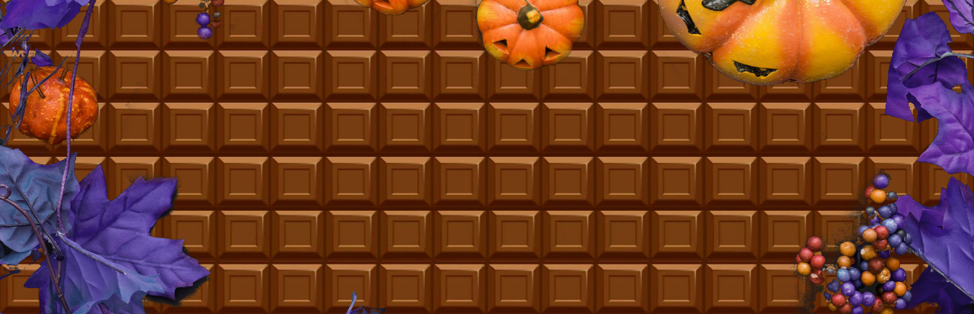 Chocolate makes you happy: Halloween cover art