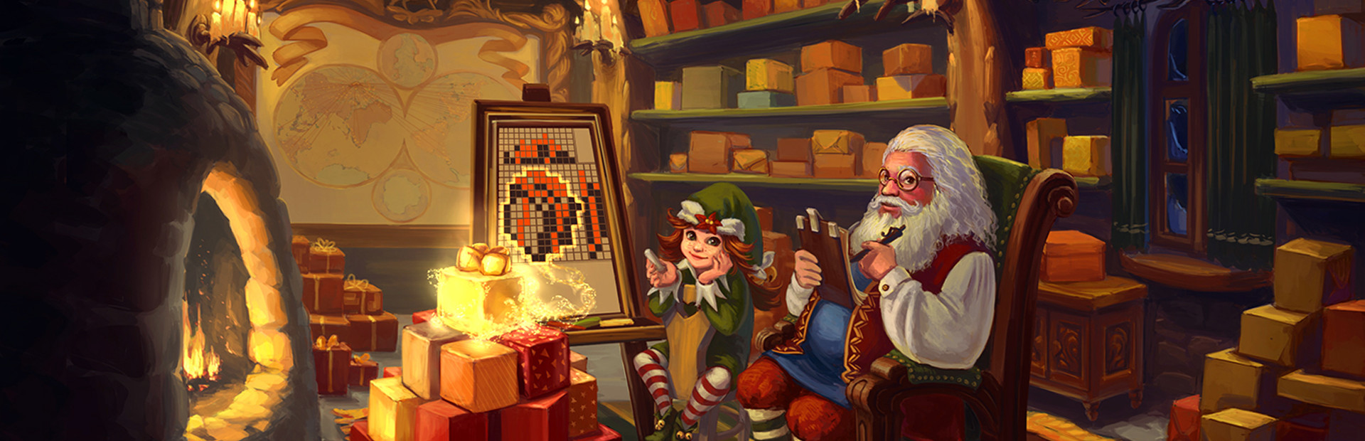Christmas Griddlers Journey to Santa cover art