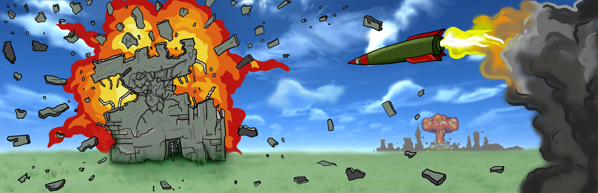 Destructive physics cover art