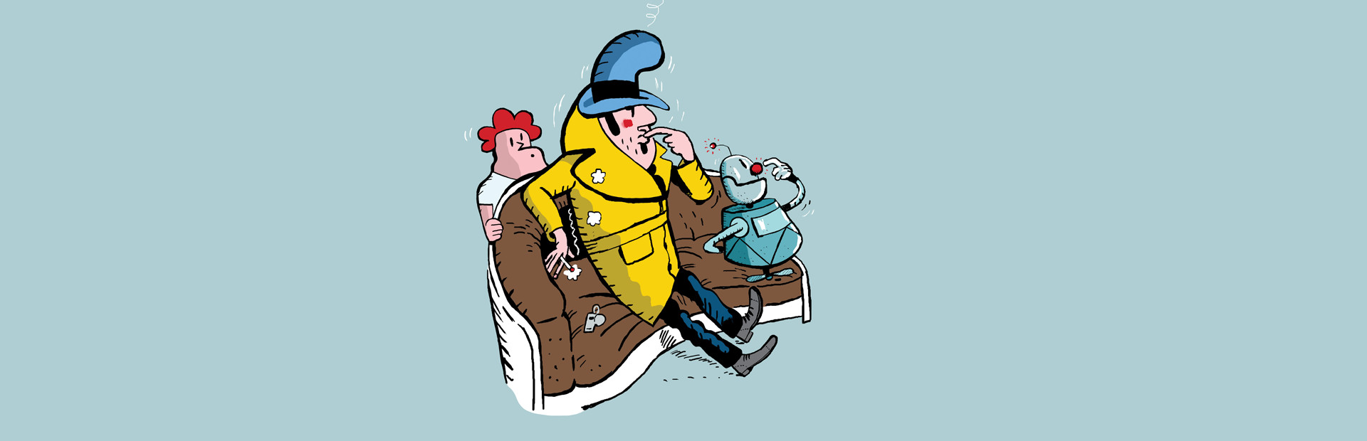 Detective Case and Clown Bot in: The Express Killer cover art
