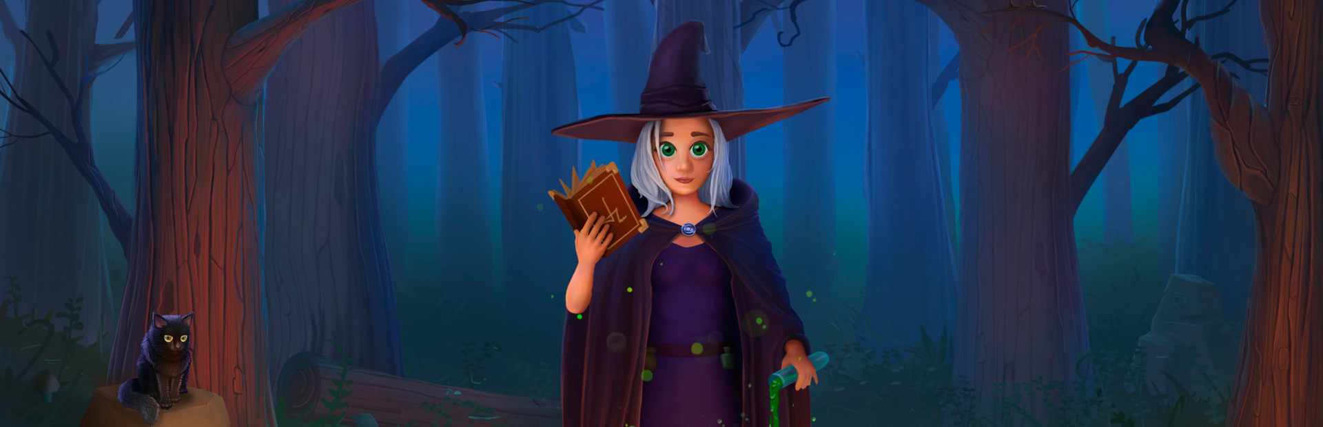 Fairytale Solitaire. Witch Charms cover art
