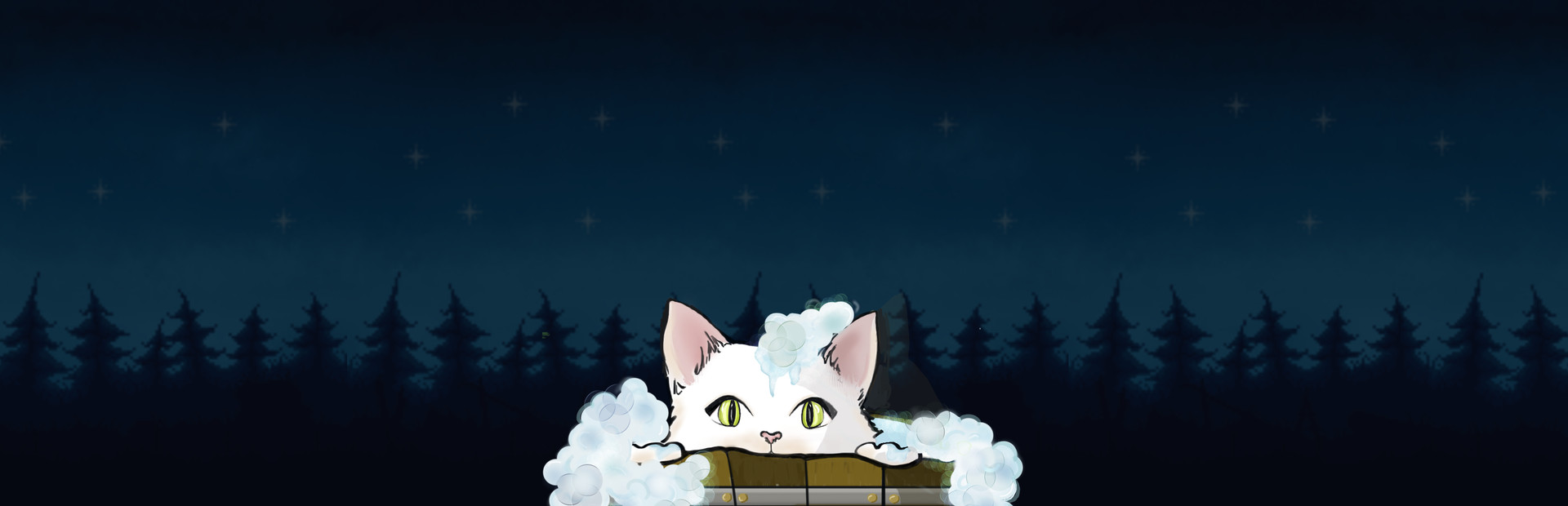 How To Bathe Your Cat: Drawing cover art