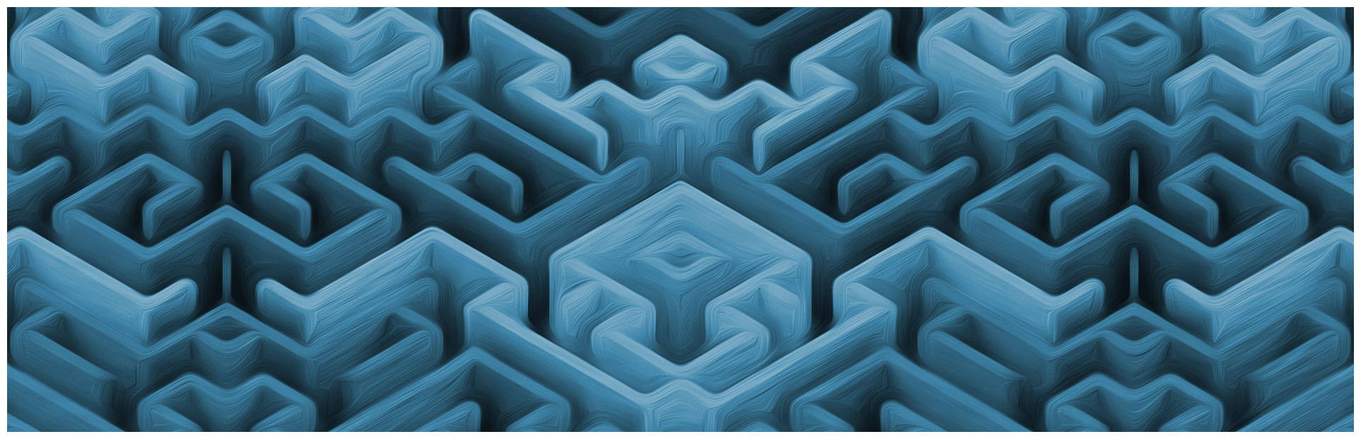 Maze Art: Blue cover art
