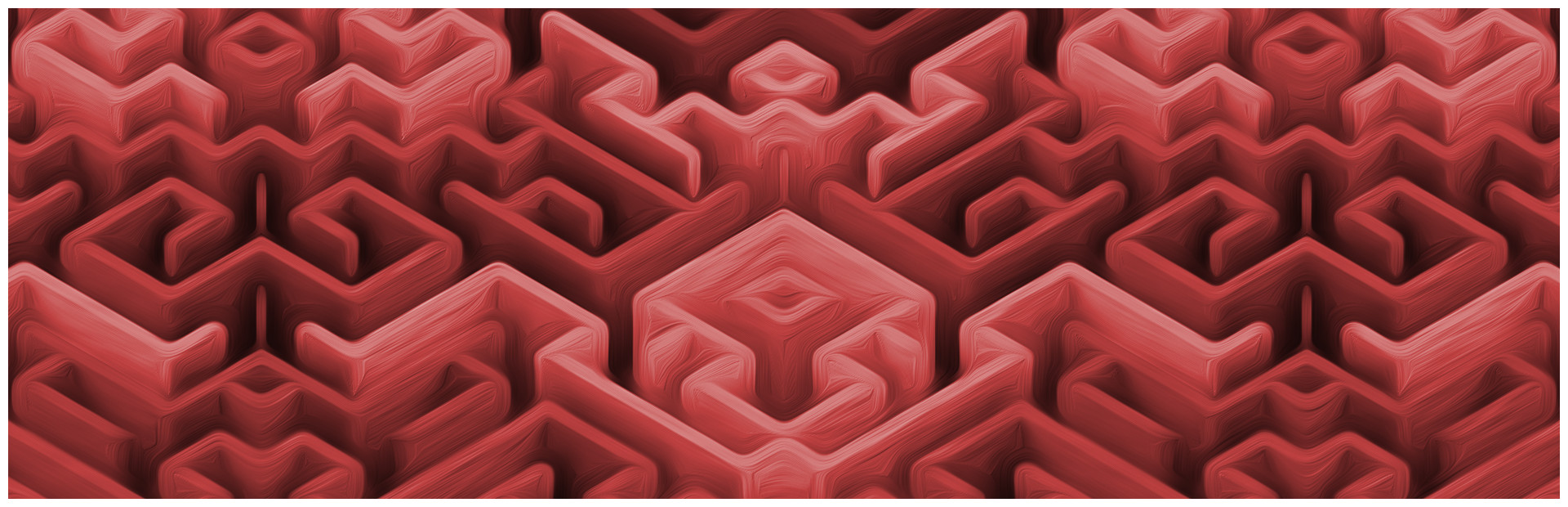 Maze Art: Red cover art