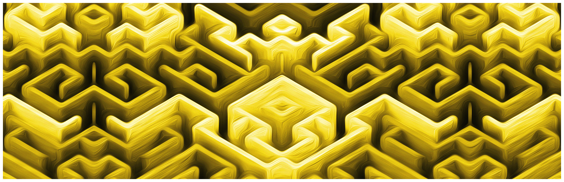Maze Art: Yellow cover art