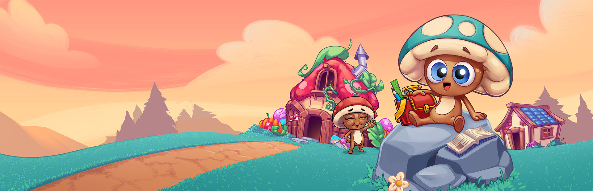 MIguelshroom: First day at school cover art