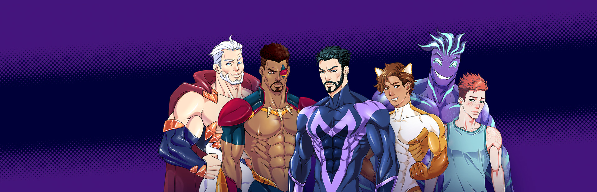 Mister Versatile: A Gay Superhero Visual Novel cover art
