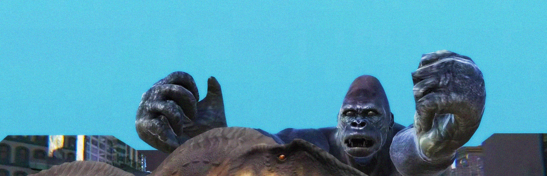 Monkey vs Dino cover art