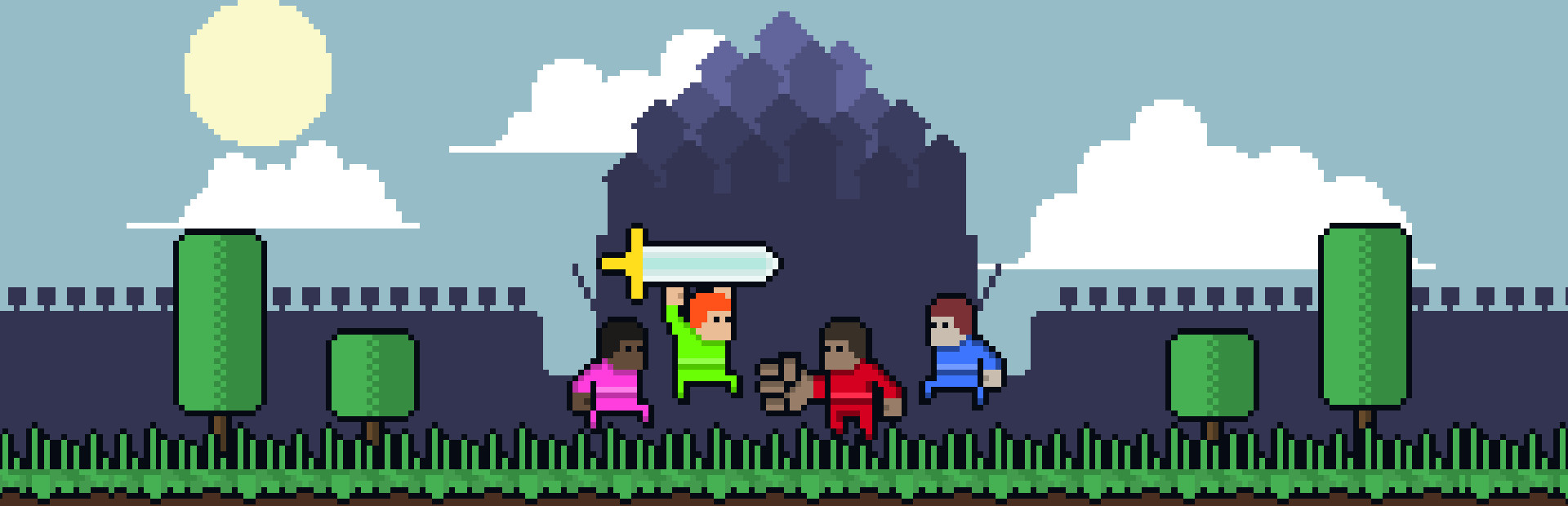 Pixels can fight cover art