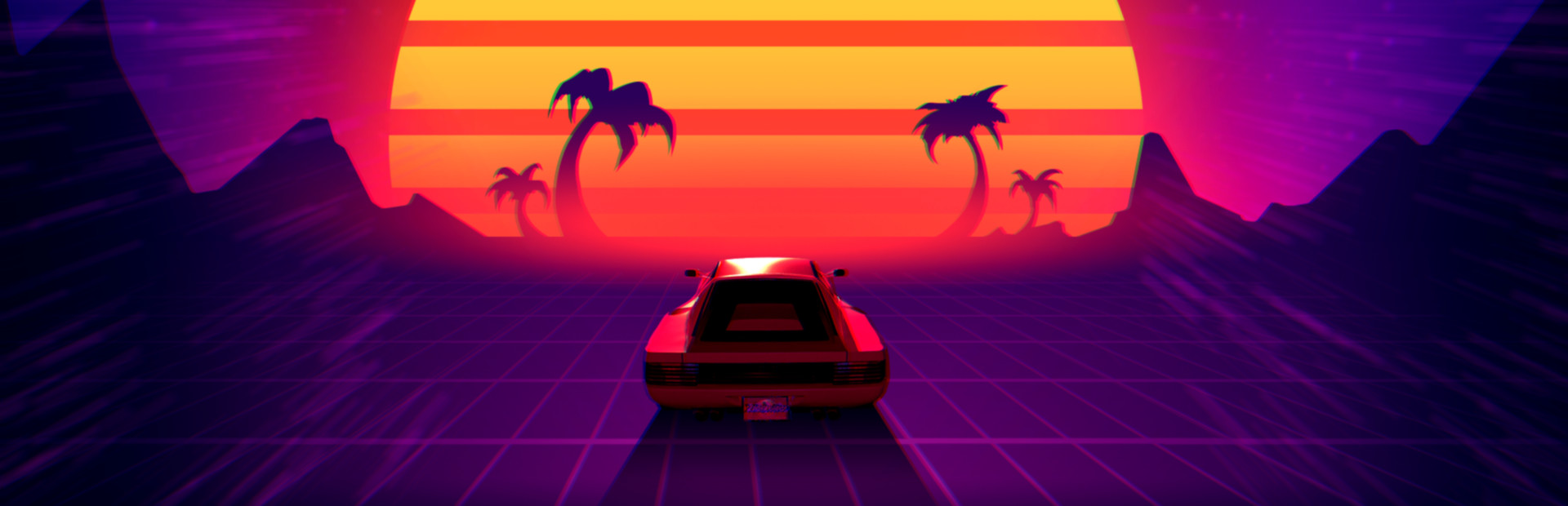 Retrowave universe cover art