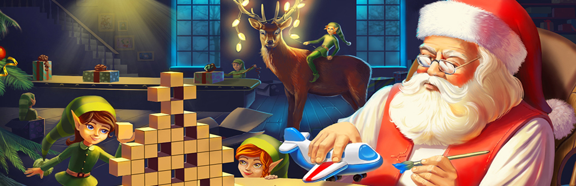 Santa's Toy Factory Nonograms cover art