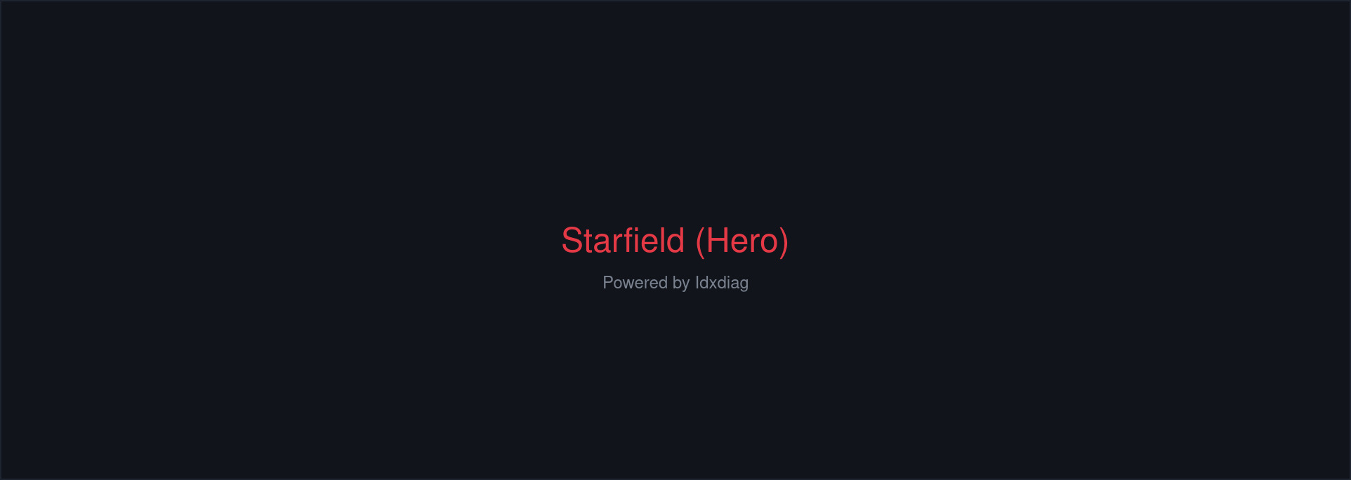 Starfield cover art