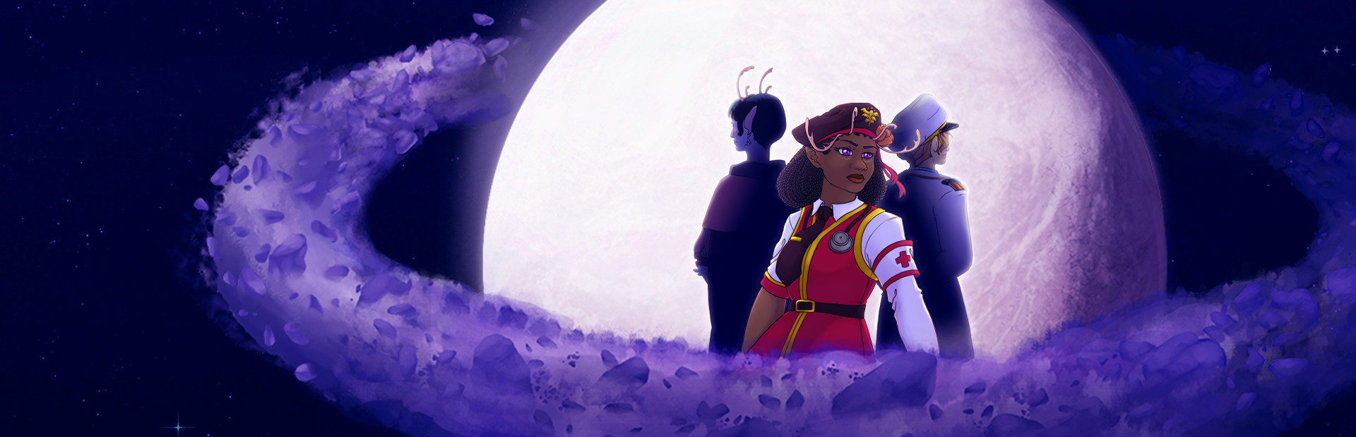 The Far Rings: A Space Opera Visual Novella cover art