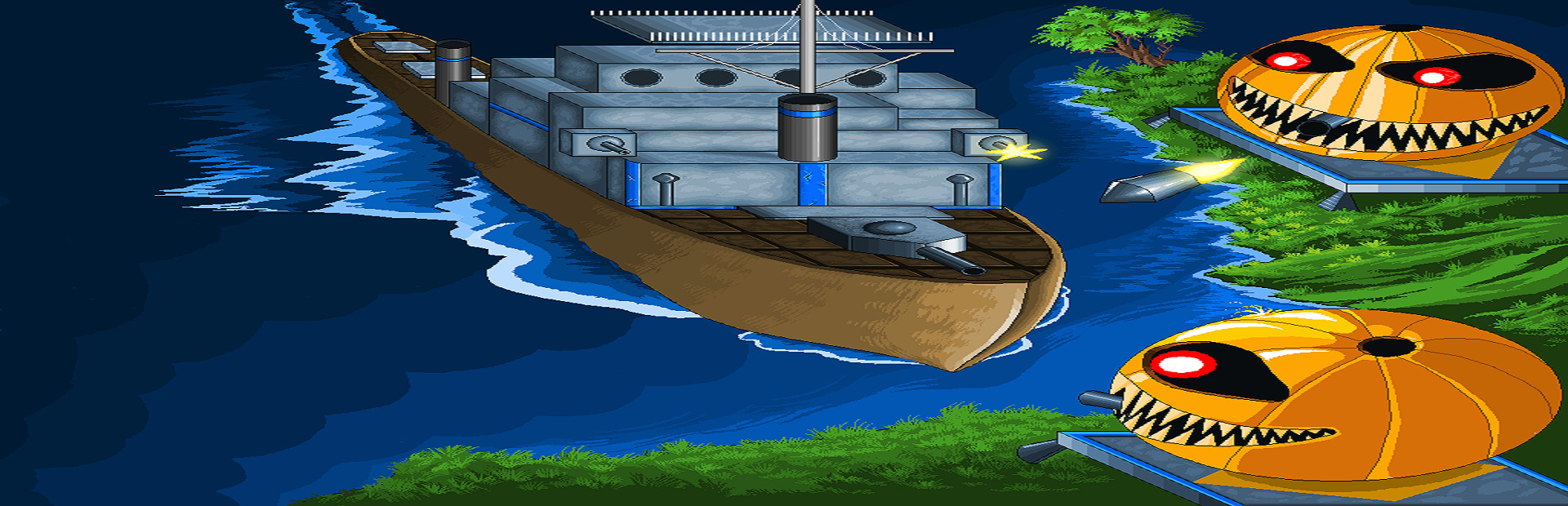 Warships On The Halloween Night cover art