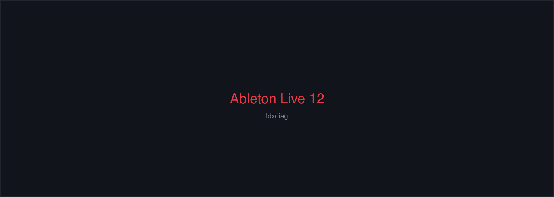 Ableton Live 12 cover art