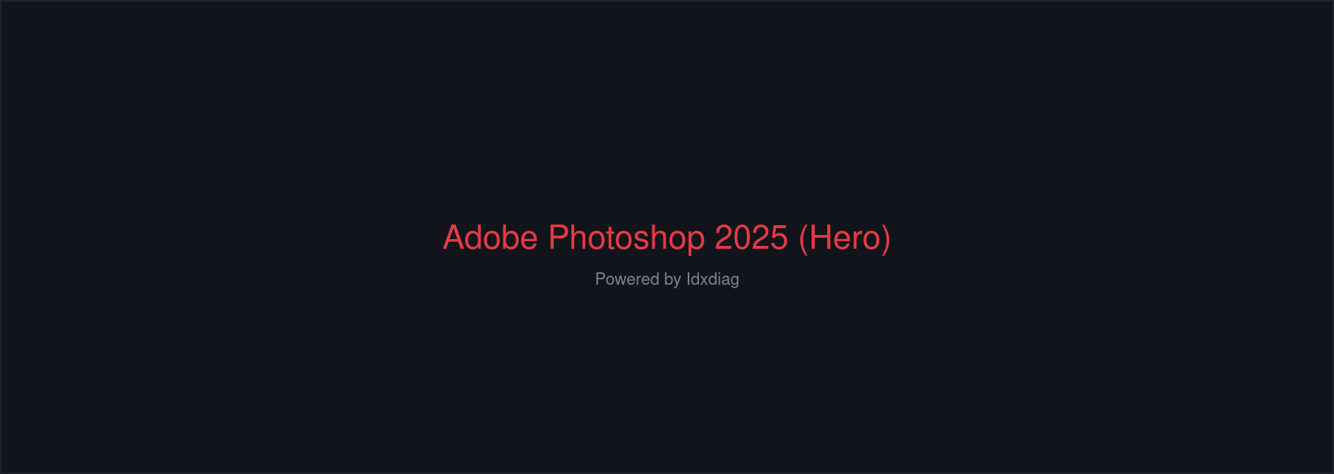 Adobe Photoshop 2025 cover art