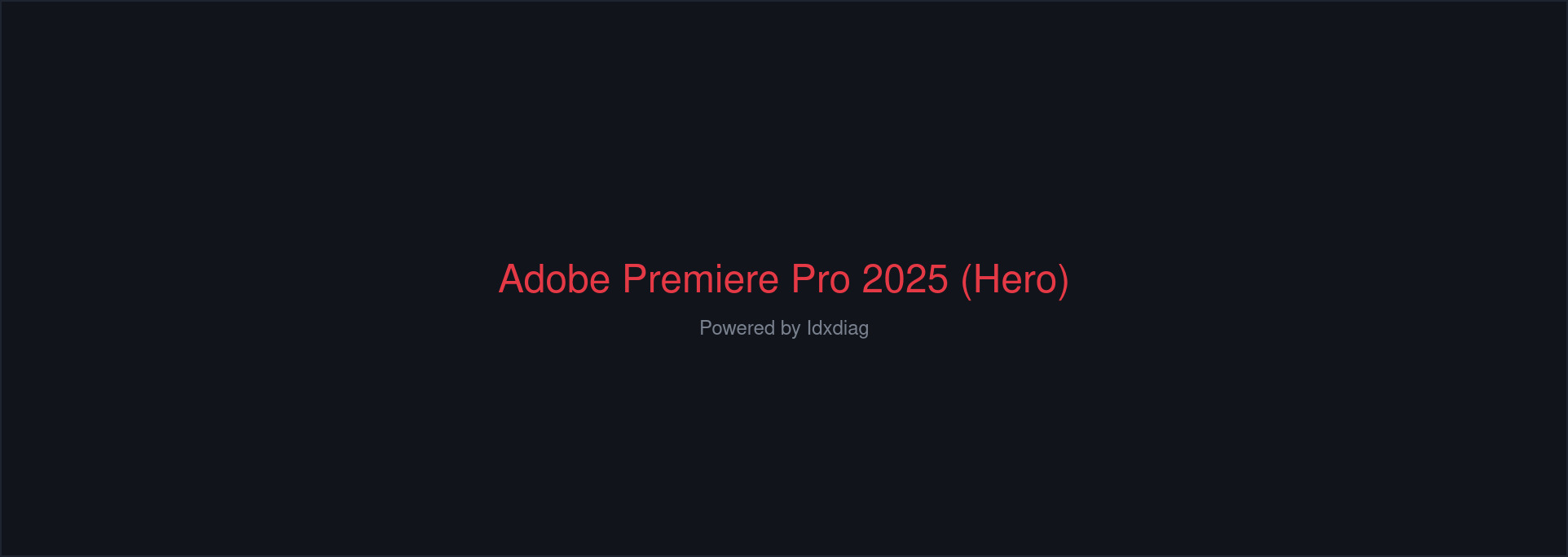 Adobe Premiere Pro 2025 cover art