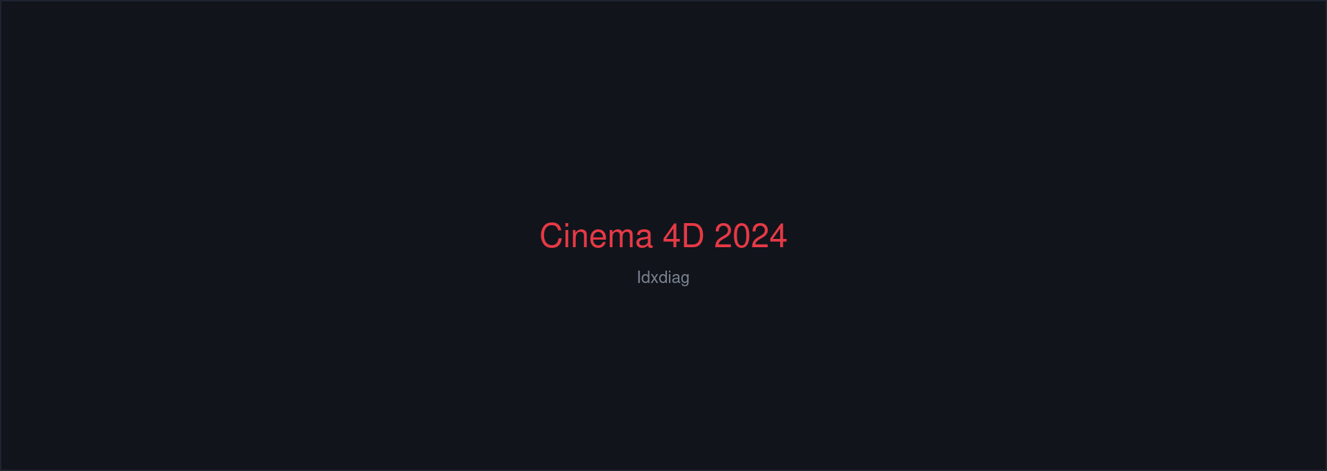 Cinema 4D 2024 cover art