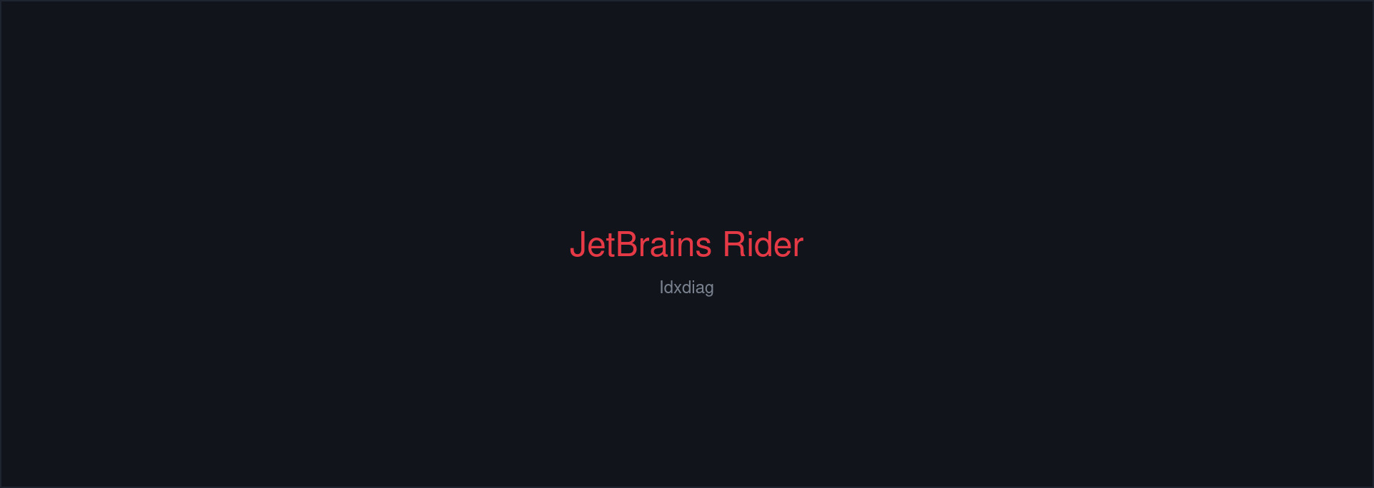 JetBrains Rider cover art