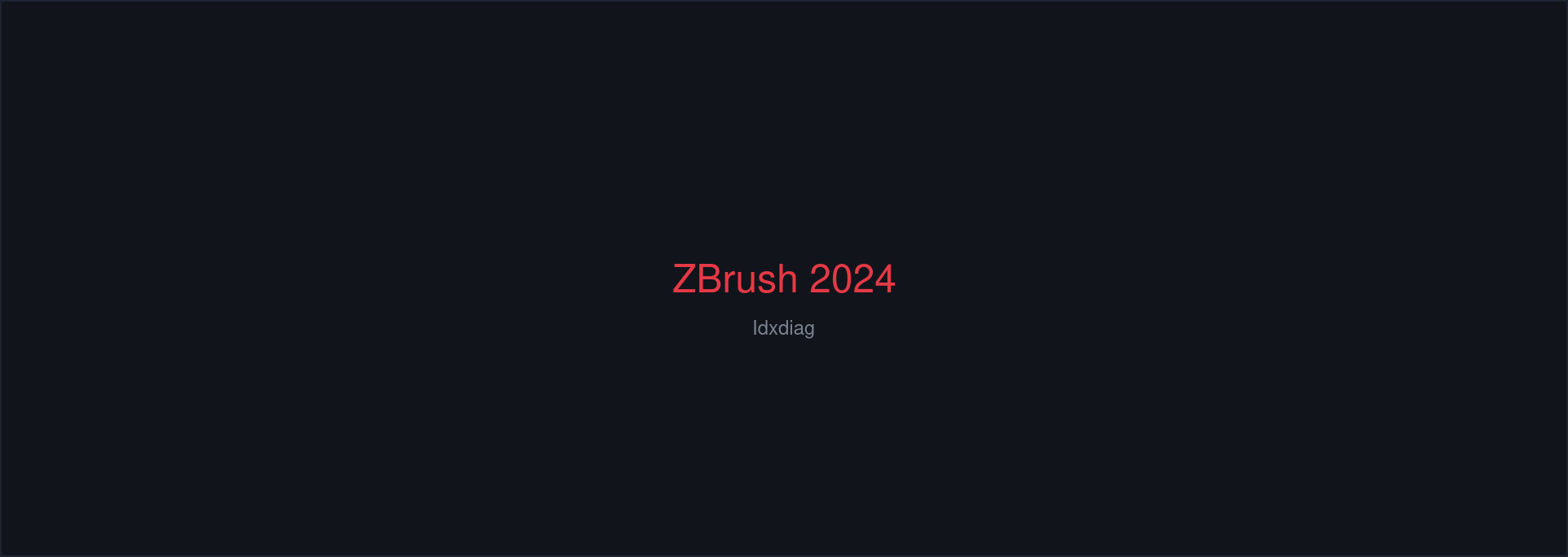 ZBrush 2024 cover art